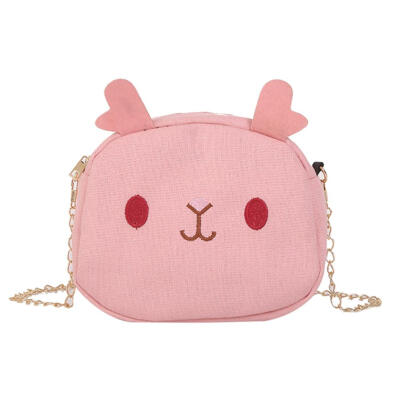 

Cute Canvas Girls Shoulder Bags Crossbody Messenger Women Chain Handbags