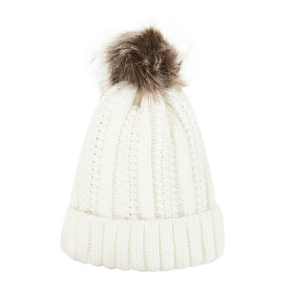 

Tailored New Women Men Winter Knitted Hat Metal Circle Hemming Hat Wool Cap