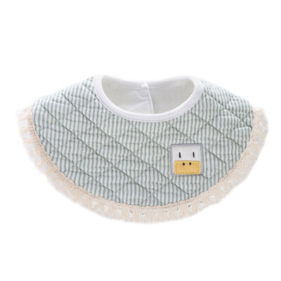 

Baby Bib Baby Boy Bibs European Round Bib Cotton Waterproof Saliva Towel Children Small Fresh Eating Pocket 2625cm