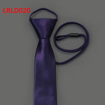 

Pull rope tie 7 cm business easy to pull zipper tie mens logo