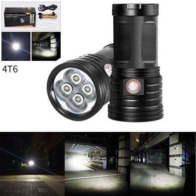 

Saidsome Outdoor 4X T6 LED 3 Modes Flashlight Pro LED Flashlight Torch Lamp 18650 flashlight lamp