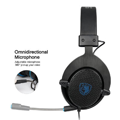 

SADES 35mm Wired Gaming Headphones Noise Cancellation Over Ear Game Headset with Microphone Volume Control for PC Laptop Smart Ph
