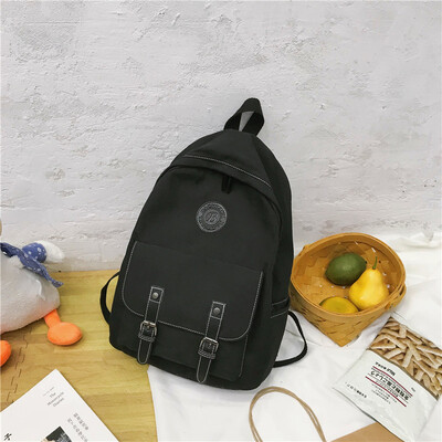 

Schoolbag female Korean Harajuku ulzzang college student backpack high school sen junior high school campus ins wind backpack