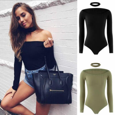 

Women Clubwear Jumpsuit Romper Trousers Playsuit Long Sleeve V-Neck Bodycon