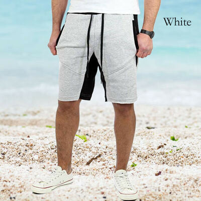 

SUNSIOM Mens Summer Color Matching Gym Fitness Casual Shorts Loose Beach Shorts