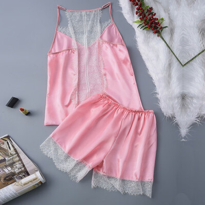 

Toponeto Sexy For Women Stain Lace Silk Lingerie Nightdress Pajamas Camisole Sleepwear