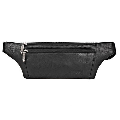 

Fashion Men Shoulder Bag PU Leather Waist Fanny Chest Packs Crossbody Bags