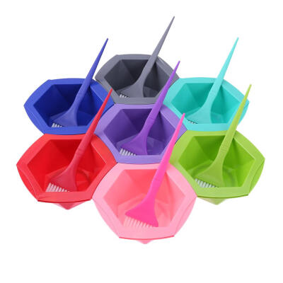 

77pcsset Colorful Hair Dying Brushes Plastic Stirring Bowl Pro Salon Tool