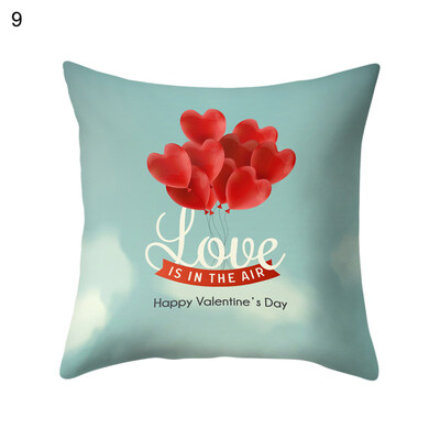 

Happy Valentines Day Love Heart Pillow Case Cushion Cover Sofa Car Cafe Decor