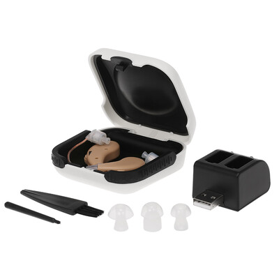 

1 Pair Hearing Aid USB Rechargeable Sound Amplifier Portable For The Elderly Deaf Hearing Aids Ear Care Tools