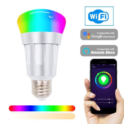 

2103 Smart WIFI LED Bulb WIFI Light RGB Multicolor LED Bulb 12W E2627 Dimmable Light Phone Remote Control Compatible with Alexa G