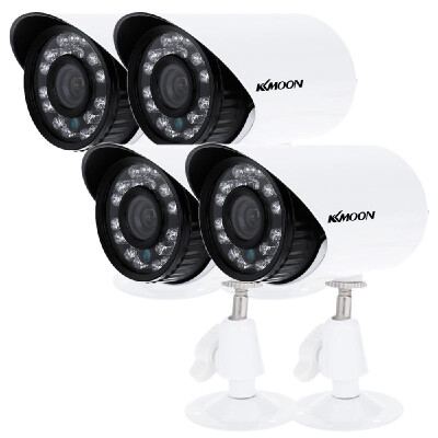 

KKmoon® 4pcs lot 1500TVL Cameras CMOS 36mm Weatherproof IP66 IR-CUT Filter Day Night Outdoor Indoor Home Security CCTV Bull