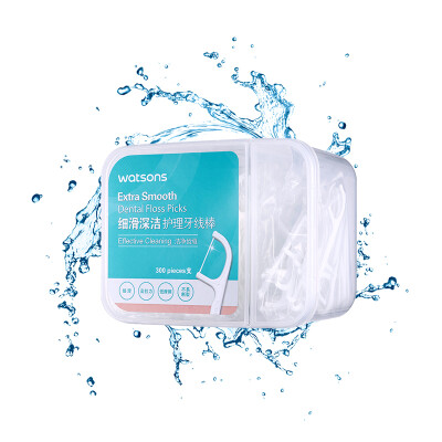 

Watsons smooth&deep care care floss sticks 300 clean teeth family wear superfine&convenient