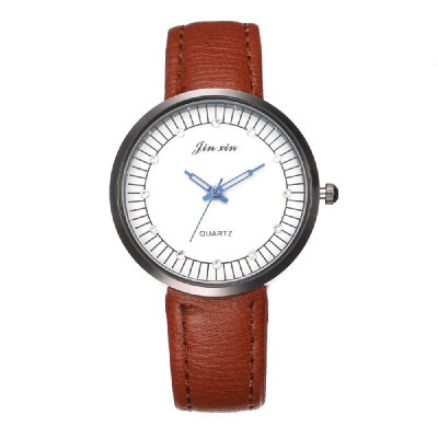 

Women Fashion Casual PU Leather Band Watch Lady Simple Alloy Case Quartz Wrist Watch