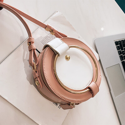 

Advanced sense bag foreign air female bag 2019 new wave Korean version of the girl cute small round bag fashion shoulder Messenger bag