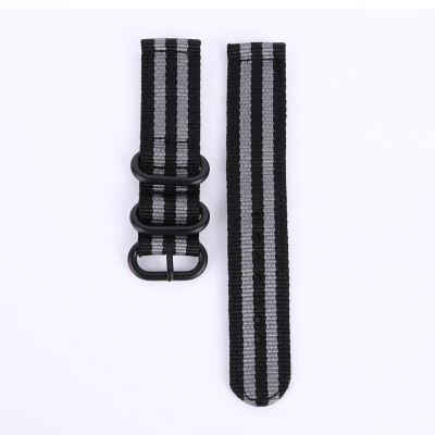 

Watch Band Strap 2 Joints Nylon Breathable Washable Dust-proof Thick Ring Pin Buckled Wristband Wristwatch Bands