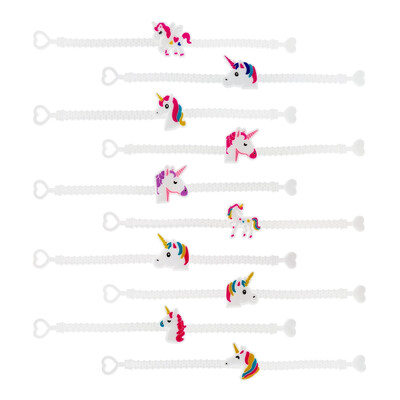 

Unicorn Bracelets Wristband PVC Unicorn Band Bracelet Party Favors Supplies for Kids Girls Novelty Toys Prizes Gifts