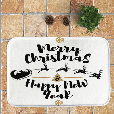 

〖Follure〗Christmas Festival Entrance Door Bathroom Mat Indoor Bath Decor
