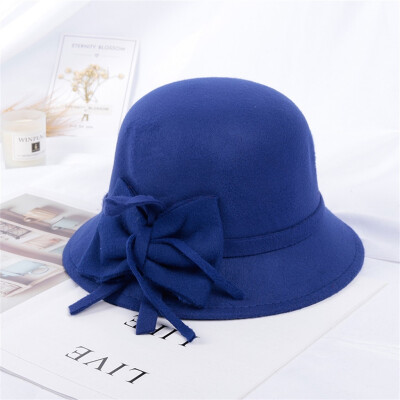 

Tailored Female Autumn Winter Fashion Casual Hat Dome British Top Hat