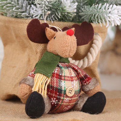 

Tailored Santa Snowman Deer Fabric Pendant Xmas Tree Ornaments Christmas Home Decorations