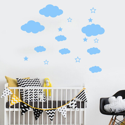 

〖Follure〗DIY Clouds Wall Decals Childrens Room Home Decoration Art