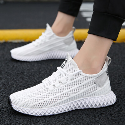 

Summer white net mens shoes mesh hollow breathable mesh recreational thin sports white tide shoes