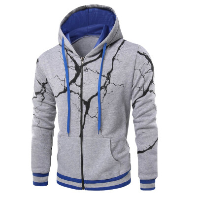 

Gobestart Mens Autumn Winter Printed Pullover Long Sleeve Hooded Sweatshirt Tops Blouse