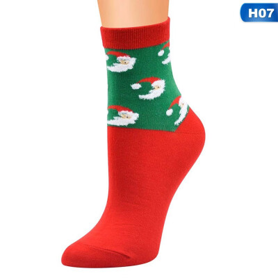 

Lovely Christmas Socks WomenGift Santa Claus Deer Warm Winter Funny Socks