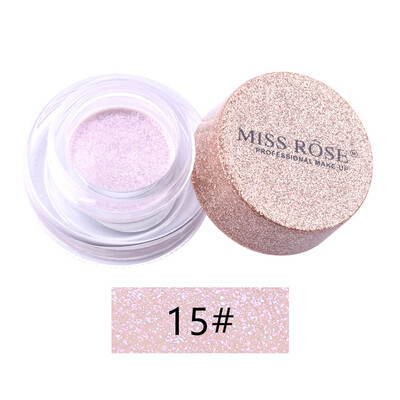 

MISS ROSE Eye Shadow Powder Shiny Smoky Eyeshadow Bling High Gloss Face Glow Powder