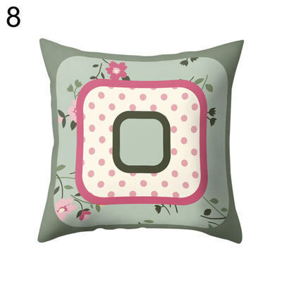 

Splicing Color Flower Square Throw Pillow Case Cushion Cover Bedding Articles
