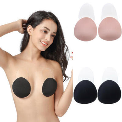 

Invisible Breast Lift Silicone Nipple Covers Push Up Bra Tape Sticker Rabbit Pad