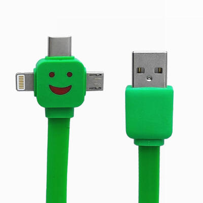 

3 IN 1 Micro Type-C USB Lightning Date Line for iPhone X XR XiaoMi Samsung