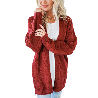 

Toponeto Womens Long Sleeve Knitwear Open Front Cardigan Sweaters Casual Outerwear