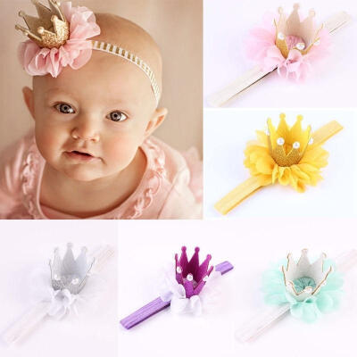 

Flower Pearl Headband Hair Pearl Band Hair Accessories For Newborn Baby Girls Kids