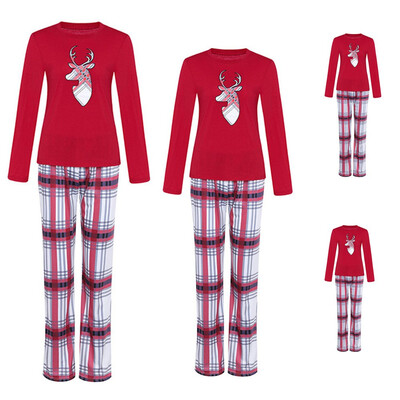 

Family Matching Christmas Pajamas Set Women Daddy Kids Sleepwear Nightwear