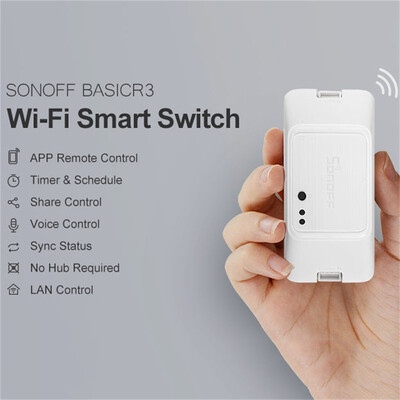 

〖Follure〗SONOFF BASIC R3 Smart ON OFF WiFi Switch APP Works With for AlexaGoogle Home