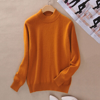 

Women Lady Cashmere Blended Sweater Autumn Winter Warm Slim Knitted Pullover New