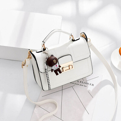 

Shangxin Female Trendy Korean Ins Overfire Simple Hand-held Bill of Lading Shoulder Oblique Square Bag