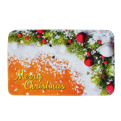 

Siaonvr Cartoon Christmas Carpet Anti-slip Mat Door Mat Household Bathroom Mat