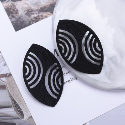 

EK608 Geometric Metal Spray Heart Flower Leaf Waterdrop Earrings for Women Statement Trendy Jewelry Brincos Party Pendientes