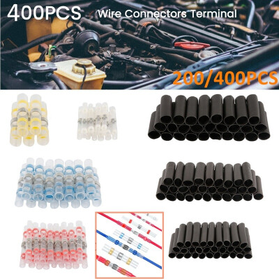 

200400PCS Waterproof Assorted Insulated Heat Shrink Butt Seal Wire Connectors Terminals Insulated Kit