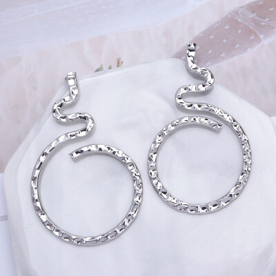 

New Fashion Exaggerated Big Circle Round Drop Earrings for Women Studs Gold Color Earring Club Party Jewelry Punk oorbellen