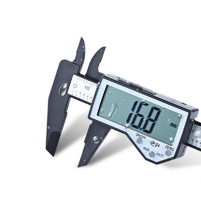 

Electronic digital display vernier caliper large screen ip54 waterproof splash plastic caliper wenwan antique measurement 0-150mm