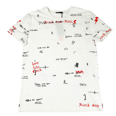 

US11 Mens T-Shirt Summer Cotton Breathable Sweat Pattern Casual Fashion Trend 6765