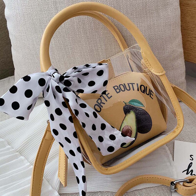 

Tailored Womens Fashion Transparent Diagonal Shoulder Bag Messenger Bag Handbag