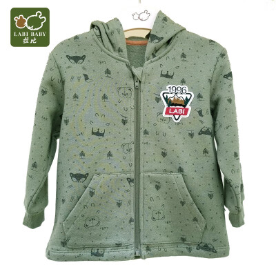 

LABI BABY Outdoor Jungle Print Hooded Jacket LRCBC12301