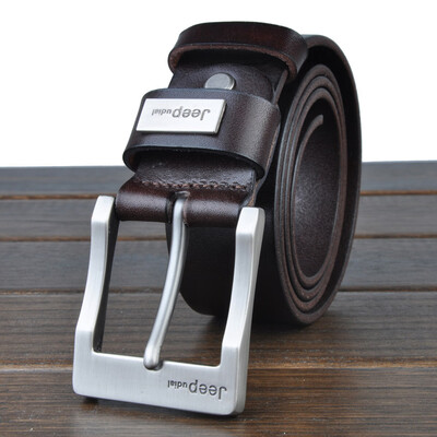 

Leather belt Korean version of the wild mens first layer leather belt can be agent