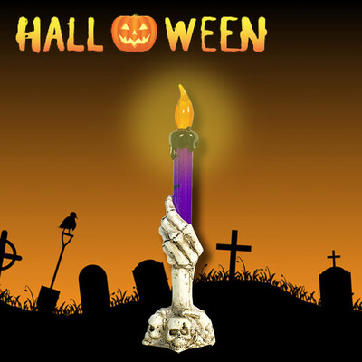 

〖Follure〗1pcs Halloween Candle with LED Tea light Candles for Halloween Decoration part