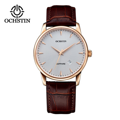 

Augustus OCHSTIN double movement imported movement leather waterproof mens quartz watch mens watch