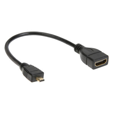 

Micro HDMI Male to HDMI Female Adapter Connector Cable Short 17cm
